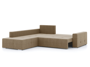 Диван-кровать угловой Леос НПБ, рогожка Люкс