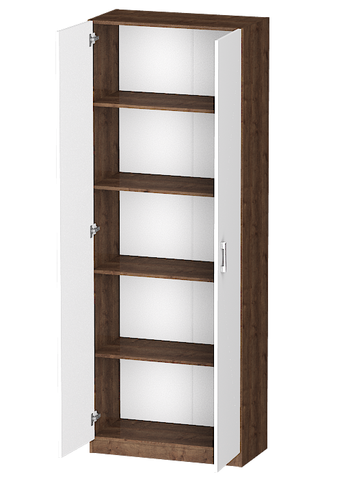 В спальню, Распашной шкаф Лайф с полками 80*40*215 Дуб экспресив