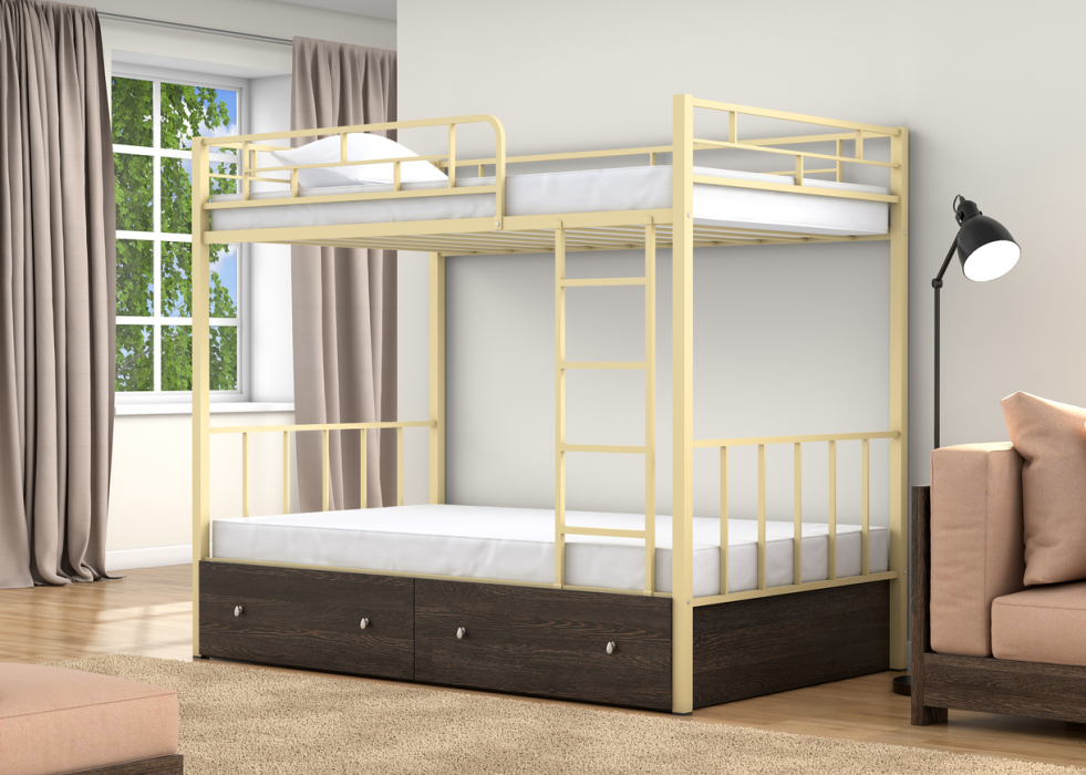 Для подростков, Двухъярусная кровать Валенсия 120 ящики венге