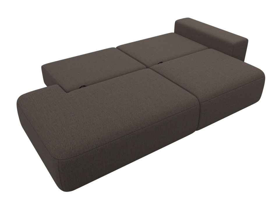 Диваны еврокнижки, Диван прямой Лига-036 НПБ Модерн подлокотник справа, рогожка Амур