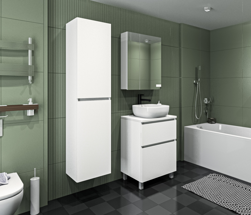 Мебель для ванных комнат, Набор для ванной Люкс напольный шкаф без раковины