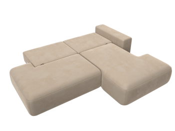 Диван угловой Лига-036 Модерн правый угол, велюр