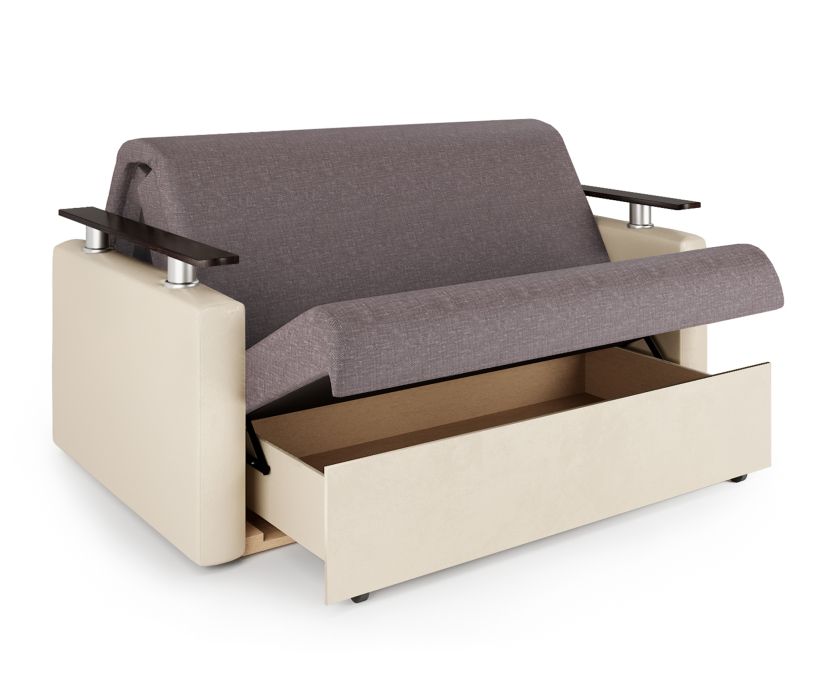 Диваны, Диван-кровать Шарм 140, рогожка/экокожа