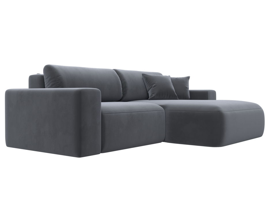 Диваны угловые в гостиную, Диван угловой Лига-036 Классик правый угол, велюр