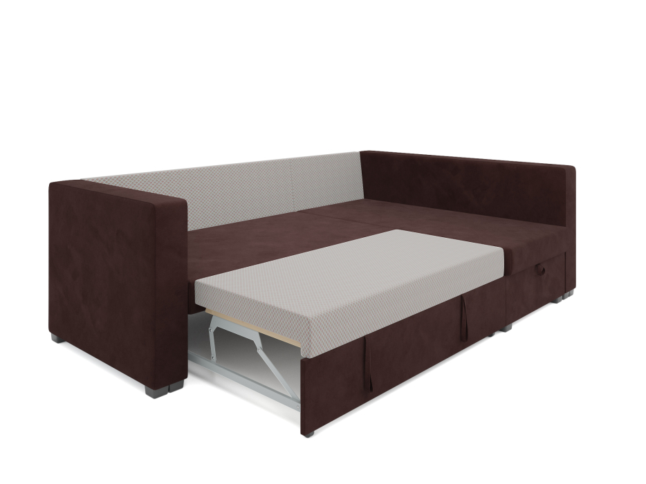 Диваны угловые в гостиную, Угловой диван Монако, велюр