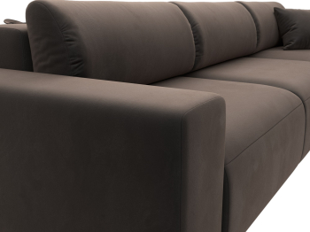 Диван угловой Лига-036 Классик Лонг правый угол, велюр