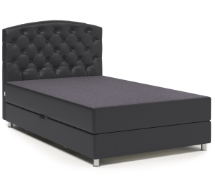 Кровать тахта Премиум 90 с подъемным механизмом, рогожка / экокожа