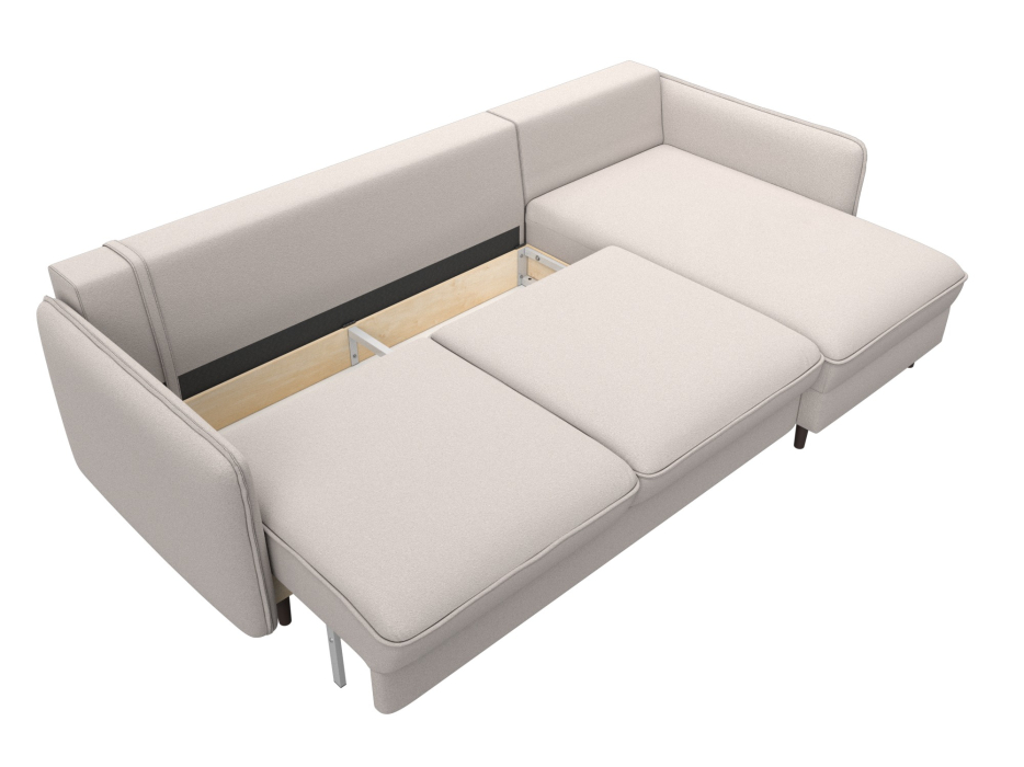 Диваны угловые в гостиную, Диван угловой Лига-064 НПБ угол универсальный, замша JOLY