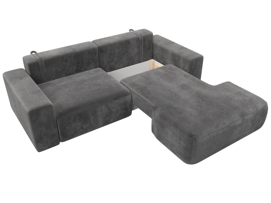 Диваны угловые в гостиную, Диван угловой Лига-036 НПБ Классик правый угол, велюр TOWER 