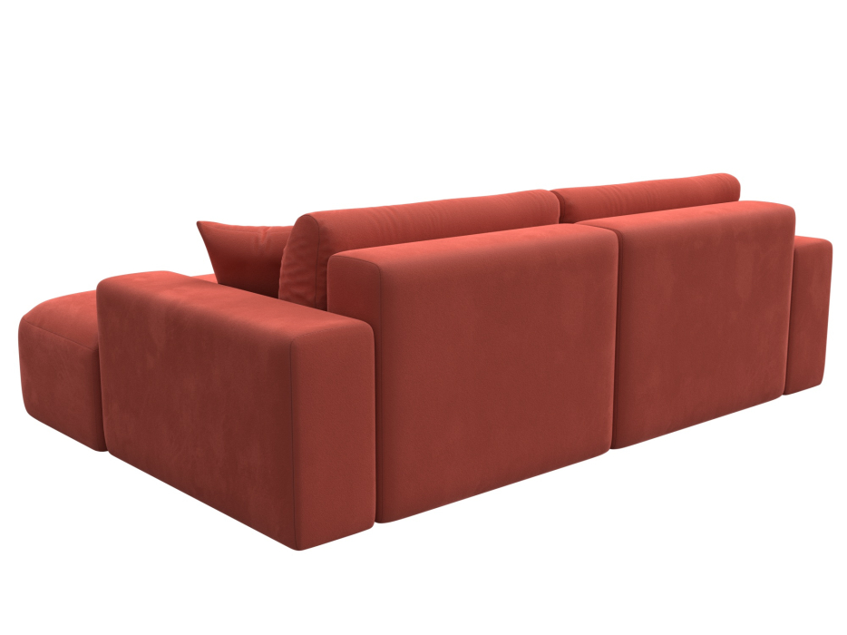 Диваны угловые в гостиную, Диван угловой Лига-036 Классик правый угол, микровельвет