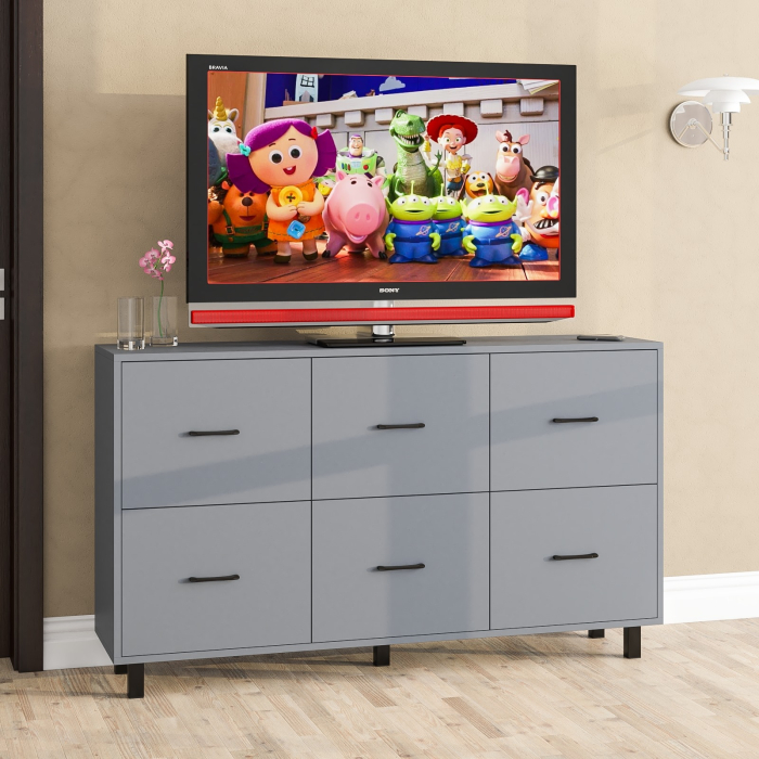 ТВ-тумбы, Комод шесть выдвижных ящиков РВК 127-1504