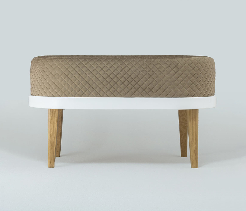 Банкетки, Банкетка Quinn W, съемный чехол, велюр (стёганый)