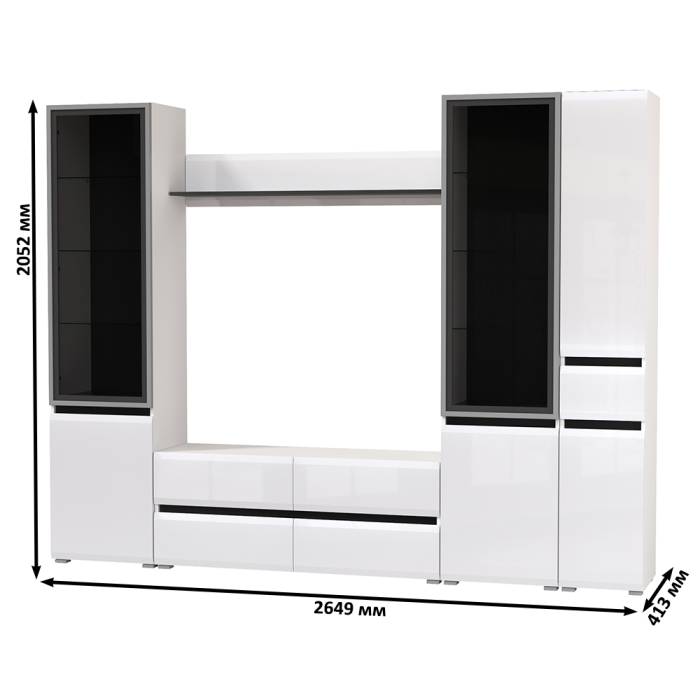 Стенки для гостиной, Сидней Комплектация № 56