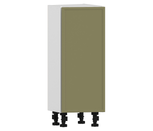 Регина РСТУ-30 Шкаф-стол торцевой Белый/МДФ Квадро Хаки