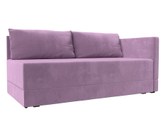 Кушетка диван, Кушетка Никас правая, микровельвет