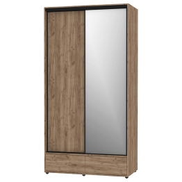 Шкаф-купе 2-дв  MOD 1200 зеркало/лдсп  (в2390*ш1232*г620)