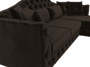 Диван угловой Артис правый угол, микровельвет