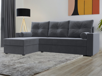 Диван угловой Верона Лайт левый угол, велюр