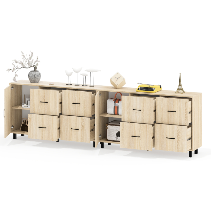 ТВ-тумбы, Два комода-тумбы с выдвижными ящиками и дверками РВК 125-1504