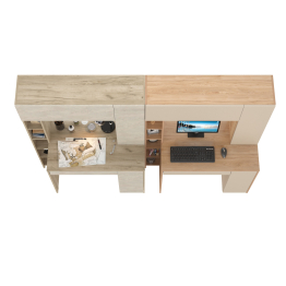 Два стола с надстройкой Mobi Комфорт 12.71