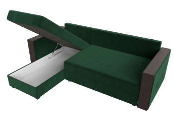 Угловой диван Валенсия Лайт левый угол, велюр