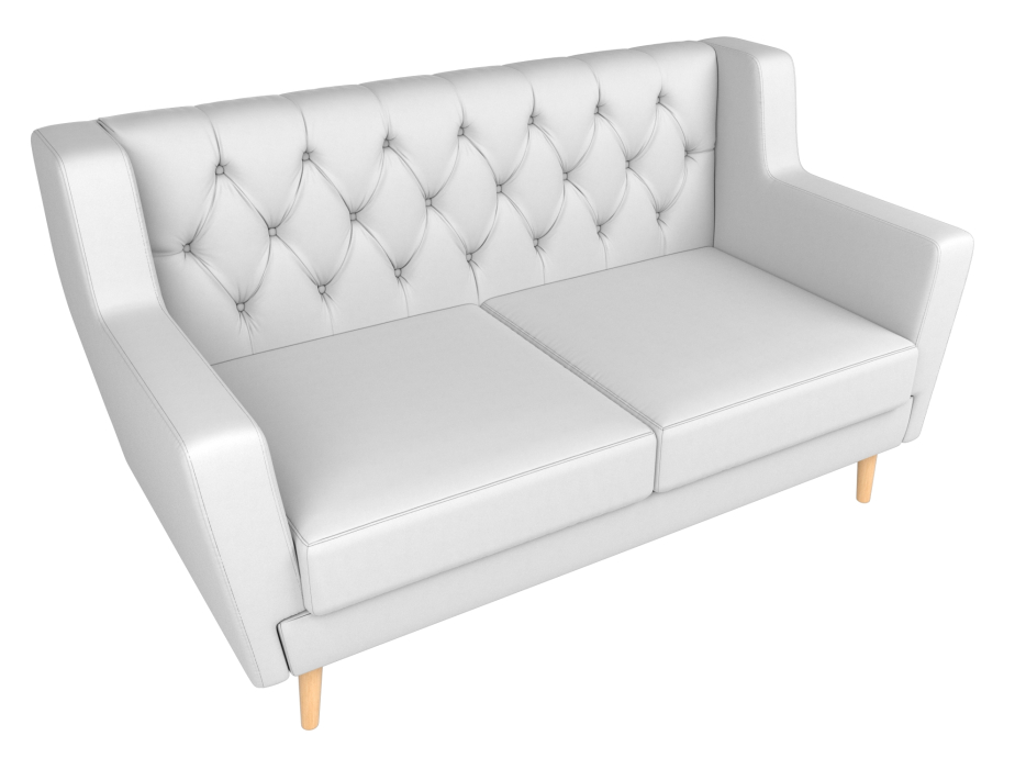 Диваны прямые кухонные, Прямой диван Брайтон 2 Люкс, экокожа