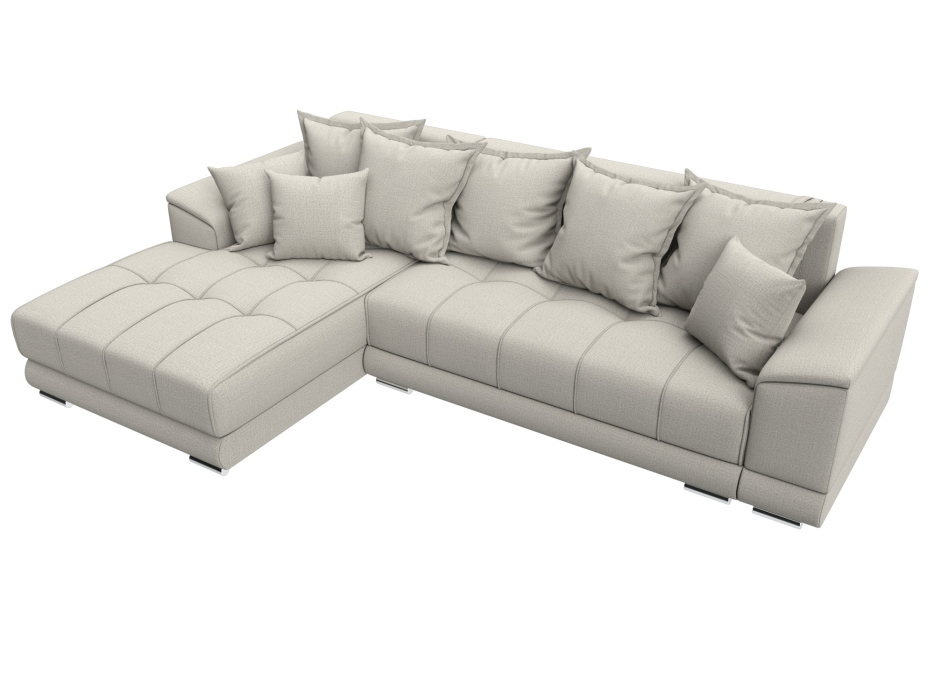 Диваны угловые в гостиную, Диван угловой НордСтар левый угол, рогожка Амур