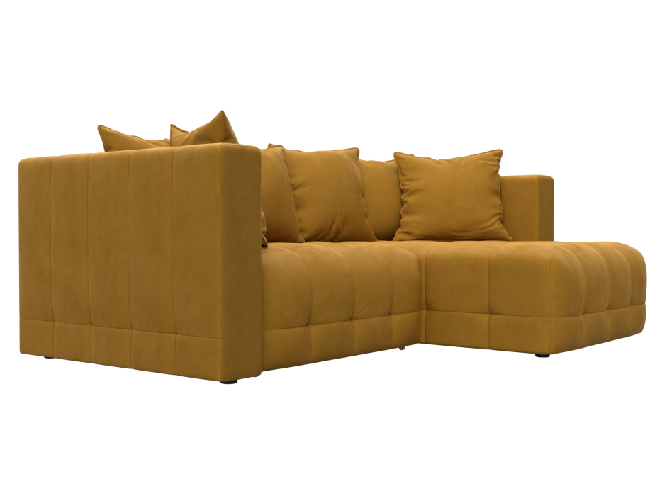 Диваны еврокнижки, Диван угловой Лига-052 НПБ угол универсальный, велюр BRUT