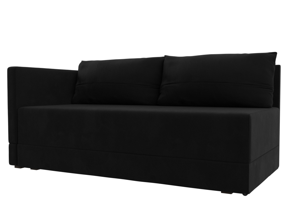 Кушетка диван, Кушетка Никас левая, микровельвет