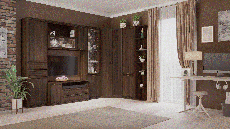Стенки для гостиной, Модульная гостиная Карина композиция 18