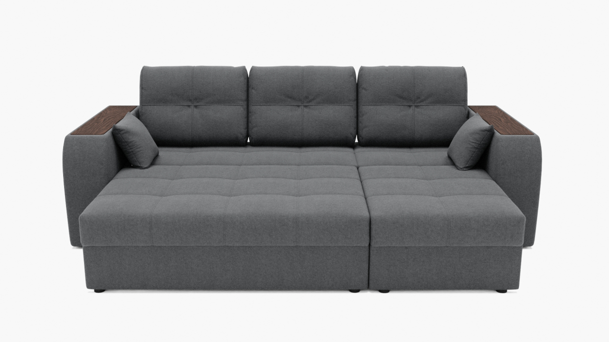 Диваны угловые в гостиную, Угловой диван Сенатор-2 ППУ, велюр