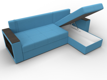 Диван угловой Дубай Лайт угол универсальный, рогожка Амур