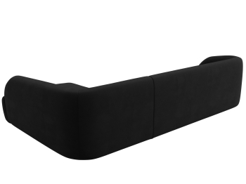 Диван угловой Лига-041 правый угол, микровельвет