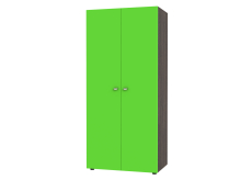 Для одежды, ШКАФ ДВУХСТВОРЧАТЫЙ GК 900 Венге