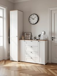 Шкаф-пенал и комод четыре ящика Остин