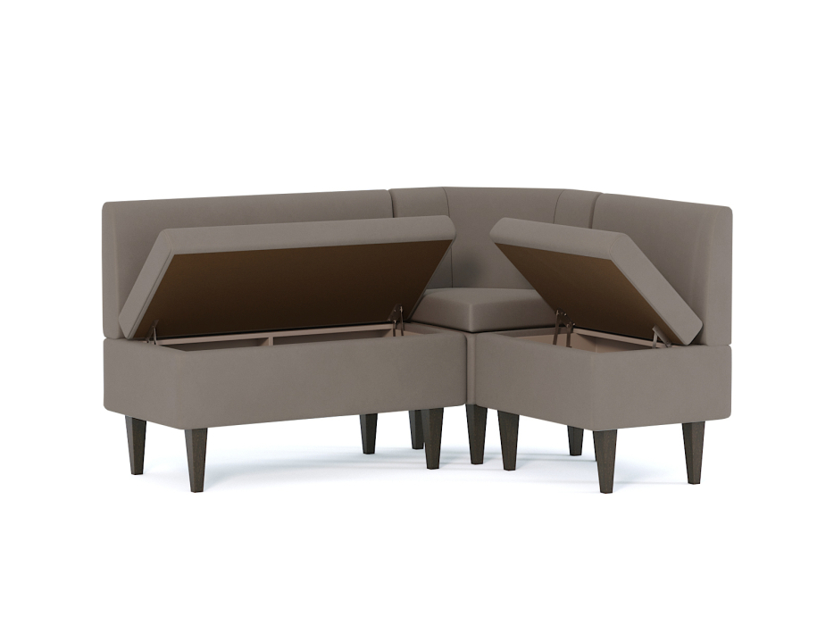 Кухонные уголки, Диван кухонный угловой Лео, велюр