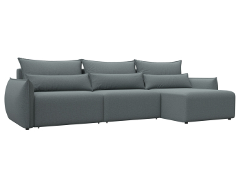 Диван угловой Лига-051 НПБ Лонг угол универсальный, рогожка Амур