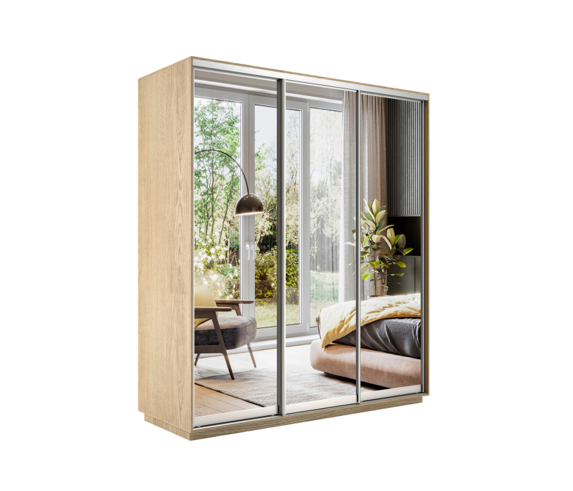 Шкафы-купе, Шкаф-купе Экспресс Экспенс трио 2200 x 2400 x 600