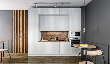 Кухонный гарнитур Регина Белый/Роял Белый 3,5 м