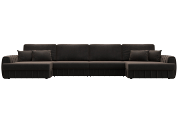 Диван П-образный Лига-057 НПБ Лонг, велюр SEVEN