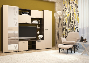 Гостиная Флора - 2 (венге/ дуб)