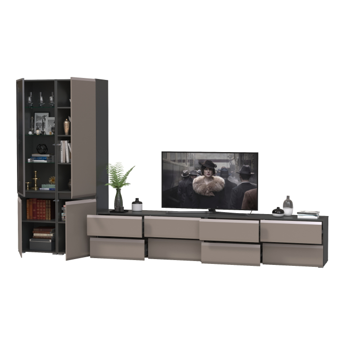 Стенки для гостиной, Сидней стенка модульная № 131