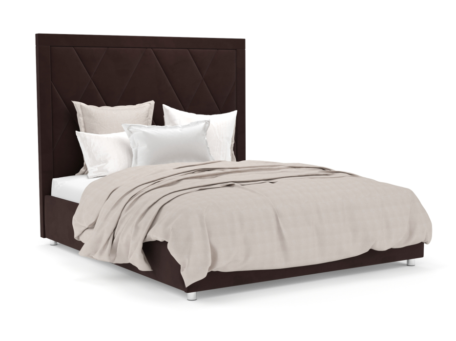 Мягкая кровать, Кровать Треви 160 см (Велюр)