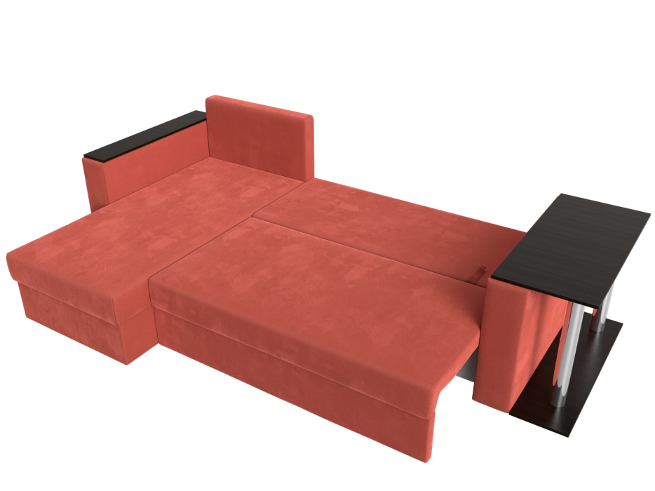 Диваны угловые в гостиную, Угловой диван Атланта левый угол, микровельвет