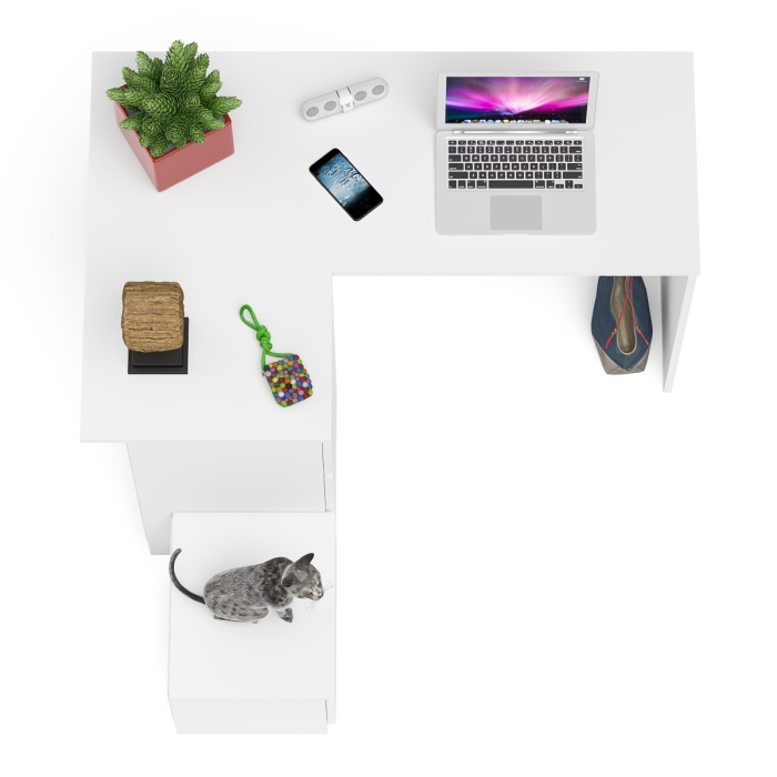 Угловые, Компьютерный стол угловой Мори МС-16 левый и тумбочка на 400