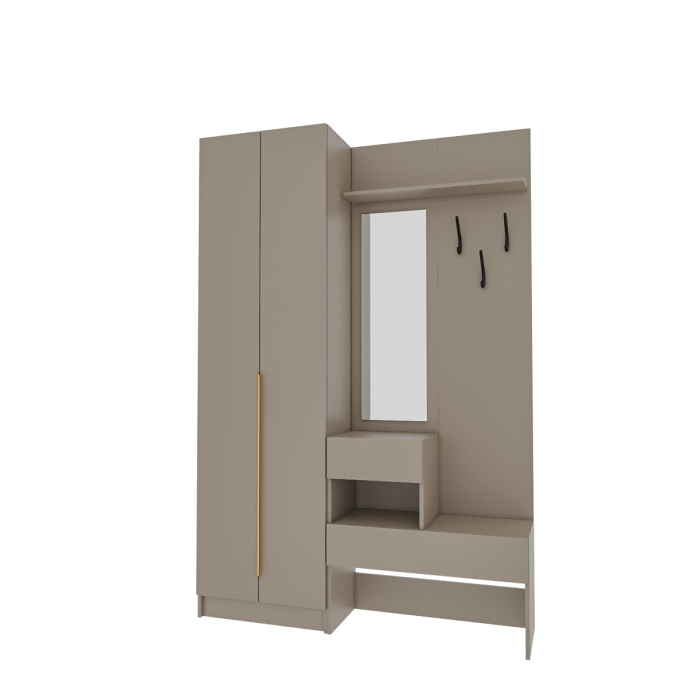 Прихожие, Прихожая Голд Бостон вешалка В1 с шкафом  600