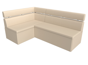 Кухонный угловой диван Классик левый угол, экокожа