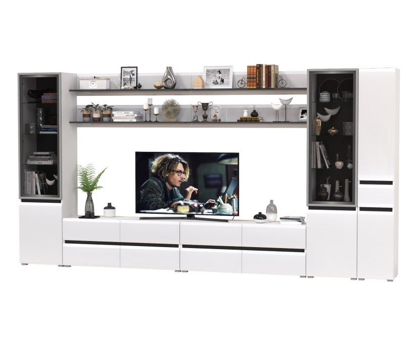 Стенки для гостиной, Мебель для гостиной модульная Сидней комплектация № 116