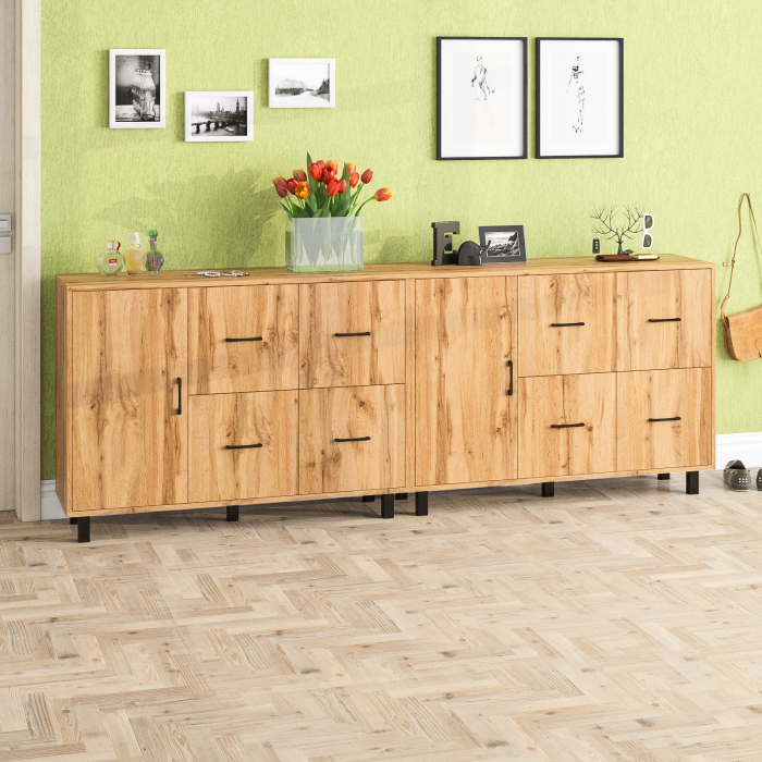 ТВ-тумбы, Два комода РВК 125-1204 с дверкой и 4-мя ящиками