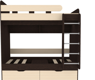 Двухъярусная кровать Юниор 5 80x160 Венге